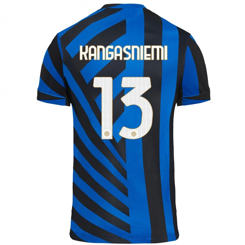 Danxen Pánské Ilari Kangasniemi #13 Modrá Černá Domů Hráčské Dresy 2024/25 Dres