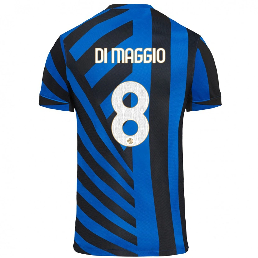 Danxen Pánské Luca Di Maggio #8 Modrá Černá Domů Hráčské Dresy 2024/25 Dres