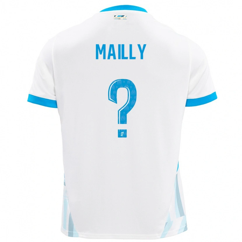 Danxen Pánské Evan Mailly #0 Bílá Nebesky Modrá Domů Hráčské Dresy 2024/25 Dres