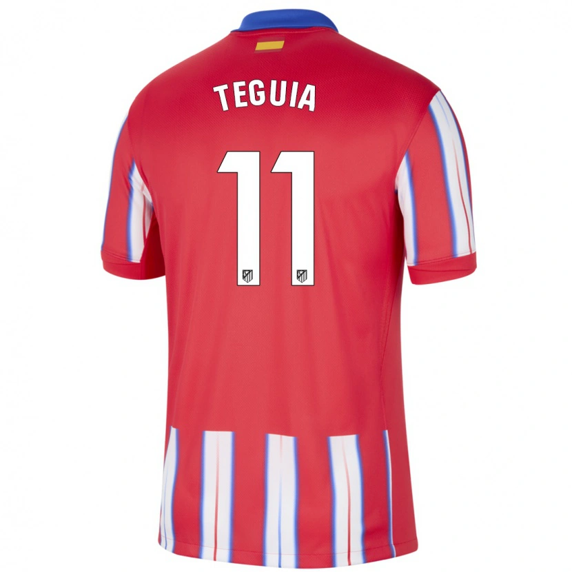 Danxen Pánské Cedric Teguia #11 Červená Bílá Modrá Domů Hráčské Dresy 2024/25 Dres