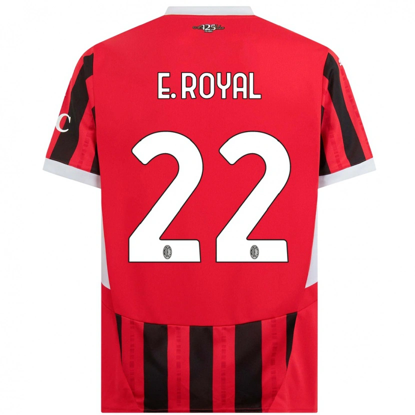Danxen Pánské Emerson Royal #22 Červená Černá Domů Hráčské Dresy 2024/25 Dres
