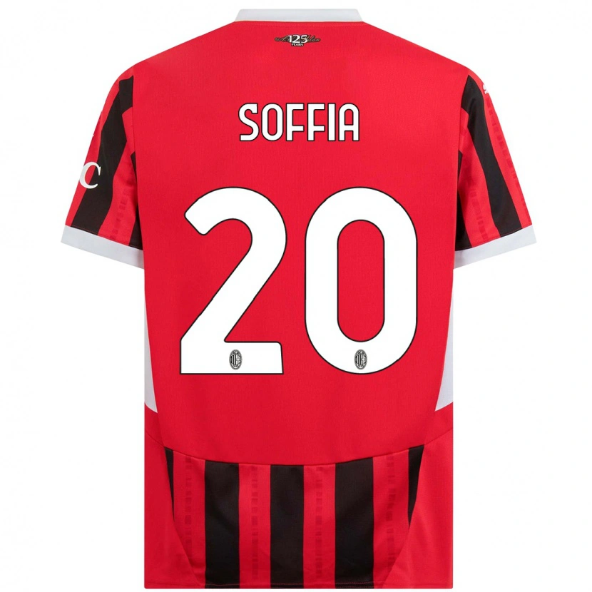 Danxen Pánské Angelica Soffia #20 Červená Černá Domů Hráčské Dresy 2024/25 Dres