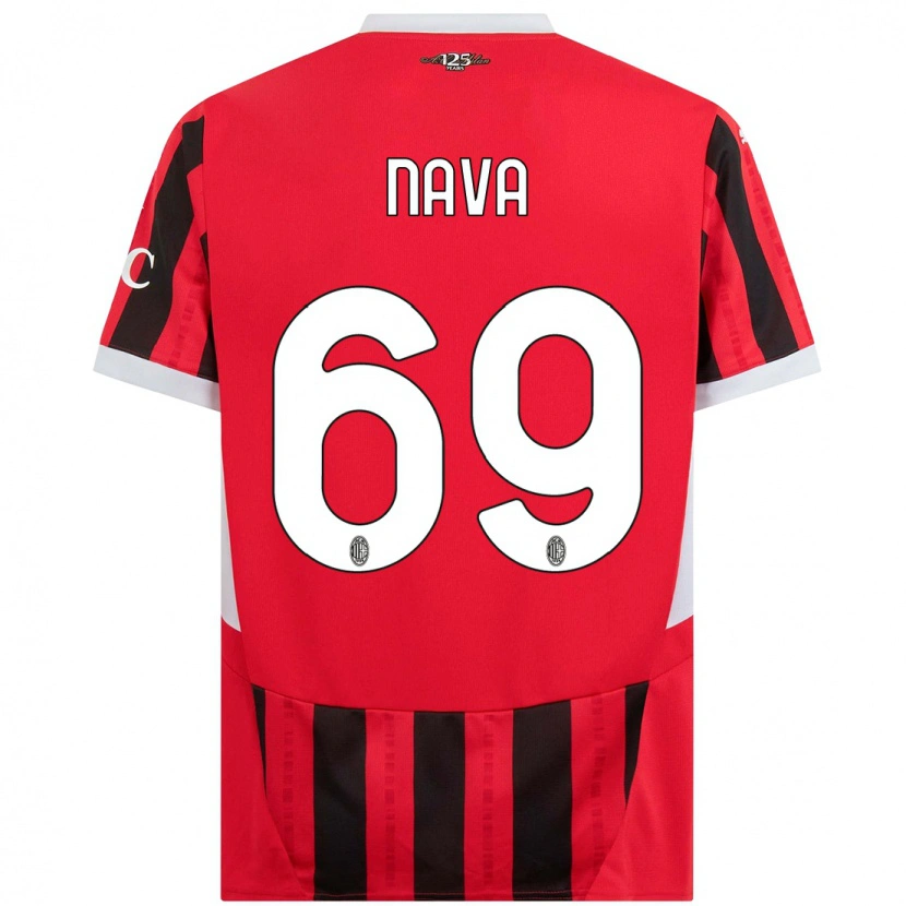 Danxen Pánské Lapo Nava #69 Červená Černá Domů Hráčské Dresy 2024/25 Dres