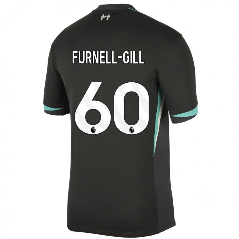 Danxen Pánské Luca Furnell-Gill #60 Černá Antracitově Bílá Daleko Hráčské Dresy 2024/25 Dres