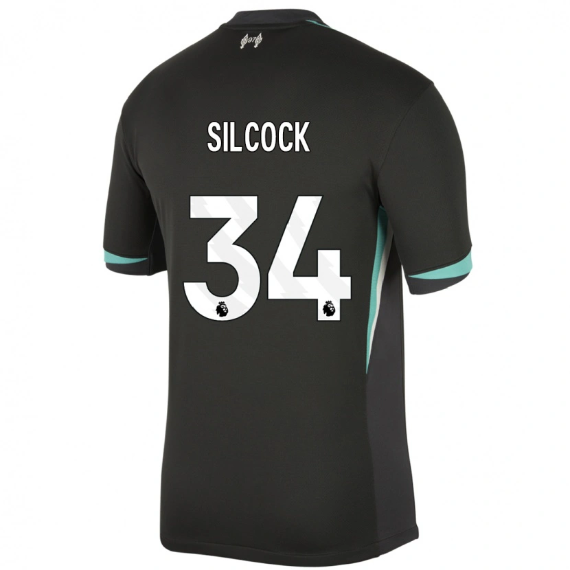 Danxen Pánské Hannah Silcock #34 Černá Antracitově Bílá Daleko Hráčské Dresy 2024/25 Dres