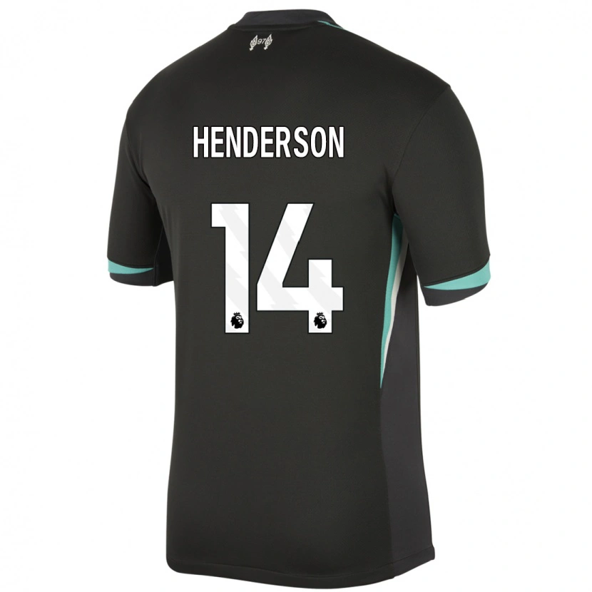 Danxen Pánské Henderson #14 Černá Antracitově Bílá Daleko Hráčské Dresy 2024/25 Dres