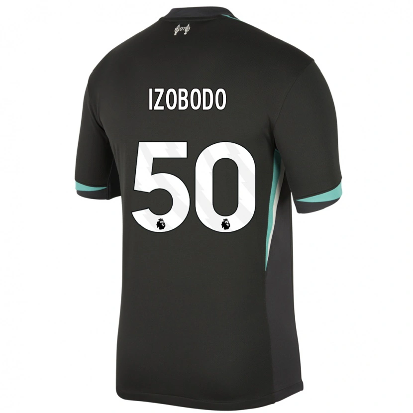 Danxen Pánské Elijah Izobodo John #50 Černá Antracitově Bílá Daleko Hráčské Dresy 2024/25 Dres