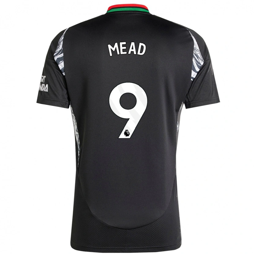 Danxen Pánské Beth Mead #9 Černý Daleko Hráčské Dresy 2024/25 Dres