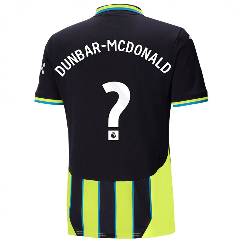Danxen Pánské Christian Dunbar-Mcdonald #0 Modrá Žlutá Daleko Hráčské Dresy 2024/25 Dres