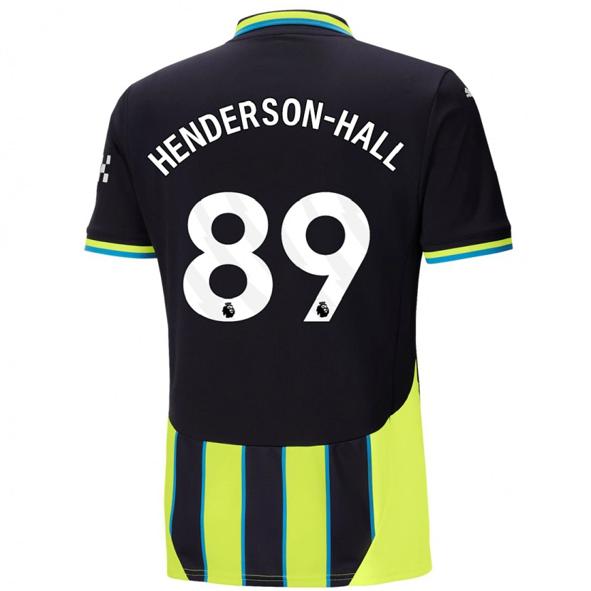 Danxen Pánské Matty Henderson-Hall #89 Modrá Žlutá Daleko Hráčské Dresy 2024/25 Dres