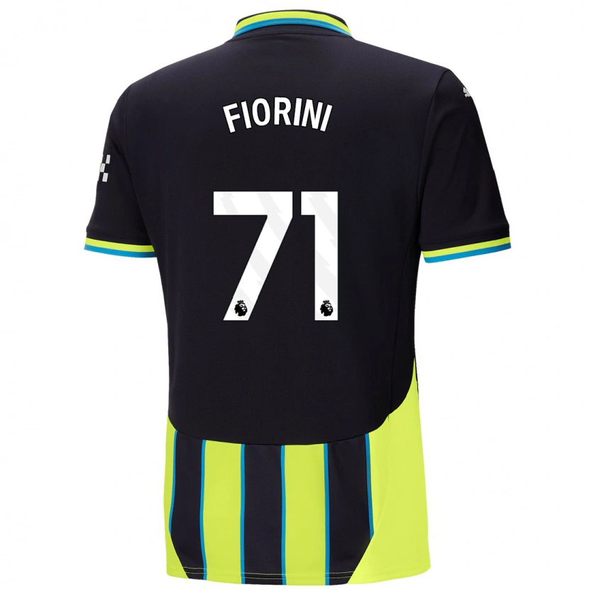 Danxen Pánské Lewis Fiorini #71 Modrá Žlutá Daleko Hráčské Dresy 2024/25 Dres