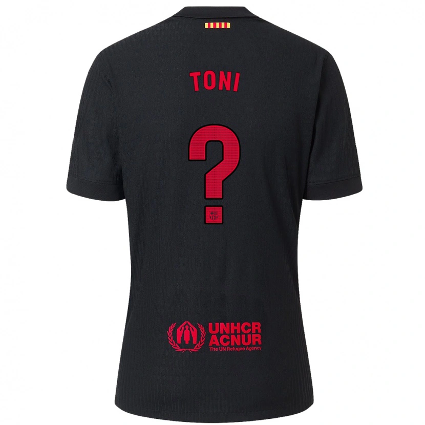 Danxen Pánské Toni Fernández #0 Černá Červená Daleko Hráčské Dresy 2024/25 Dres