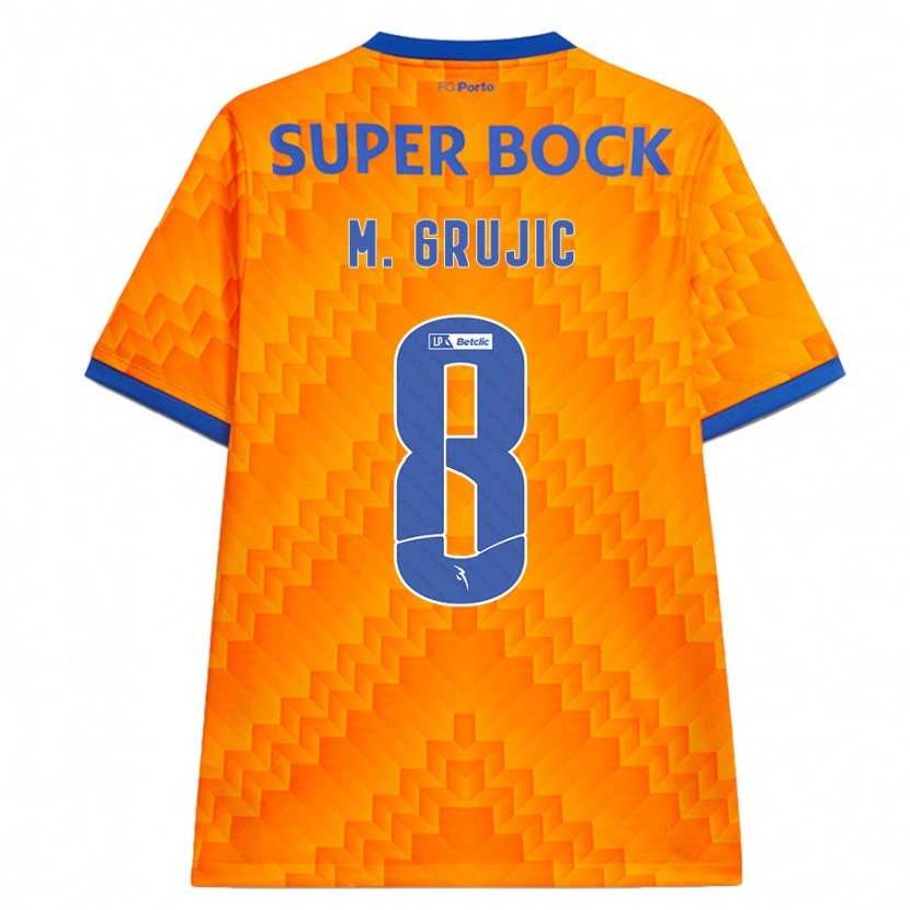 Danxen Pánské Marko Grujic #8 Pomerančový Daleko Hráčské Dresy 2024/25 Dres