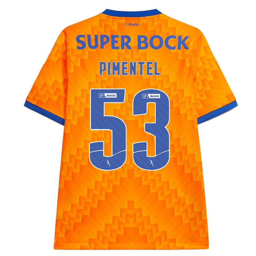 Danxen Pánské Eric Pimentel #53 Pomerančový Daleko Hráčské Dresy 2024/25 Dres