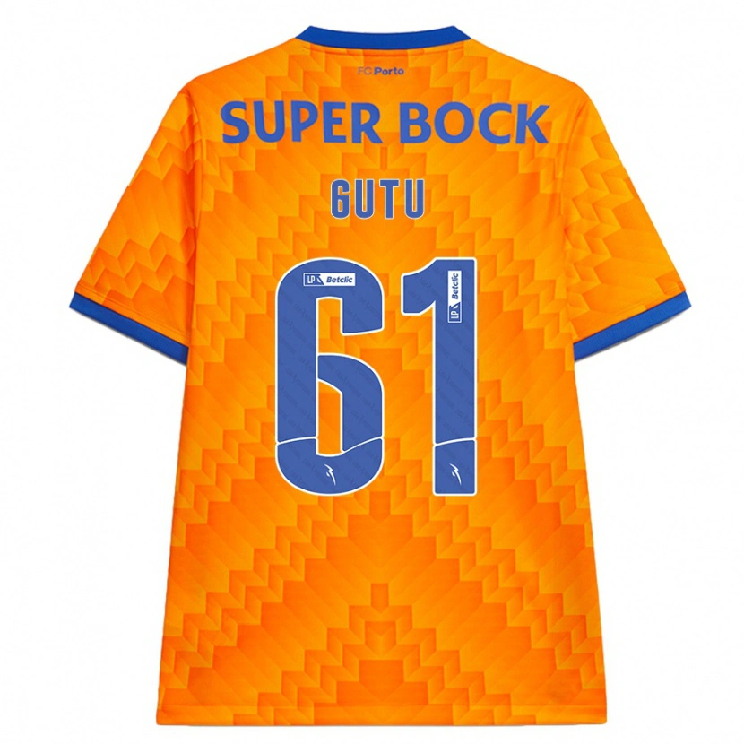 Danxen Pánské Denis Gutu #61 Pomerančový Daleko Hráčské Dresy 2024/25 Dres