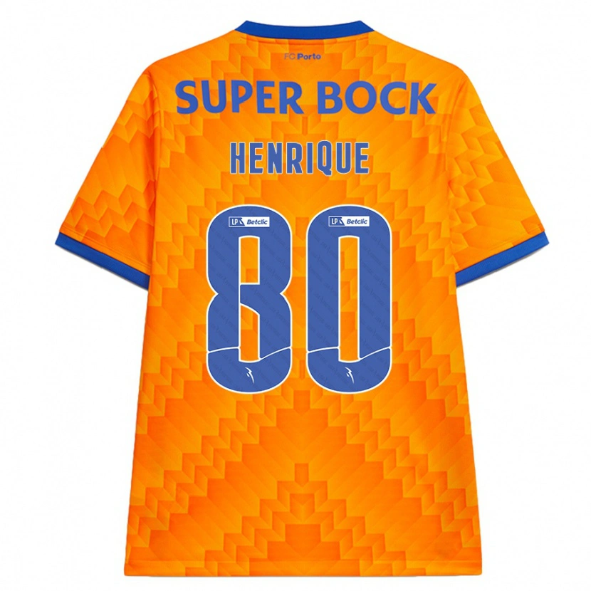 Danxen Pánské Kaio Henrique #80 Pomerančový Daleko Hráčské Dresy 2024/25 Dres