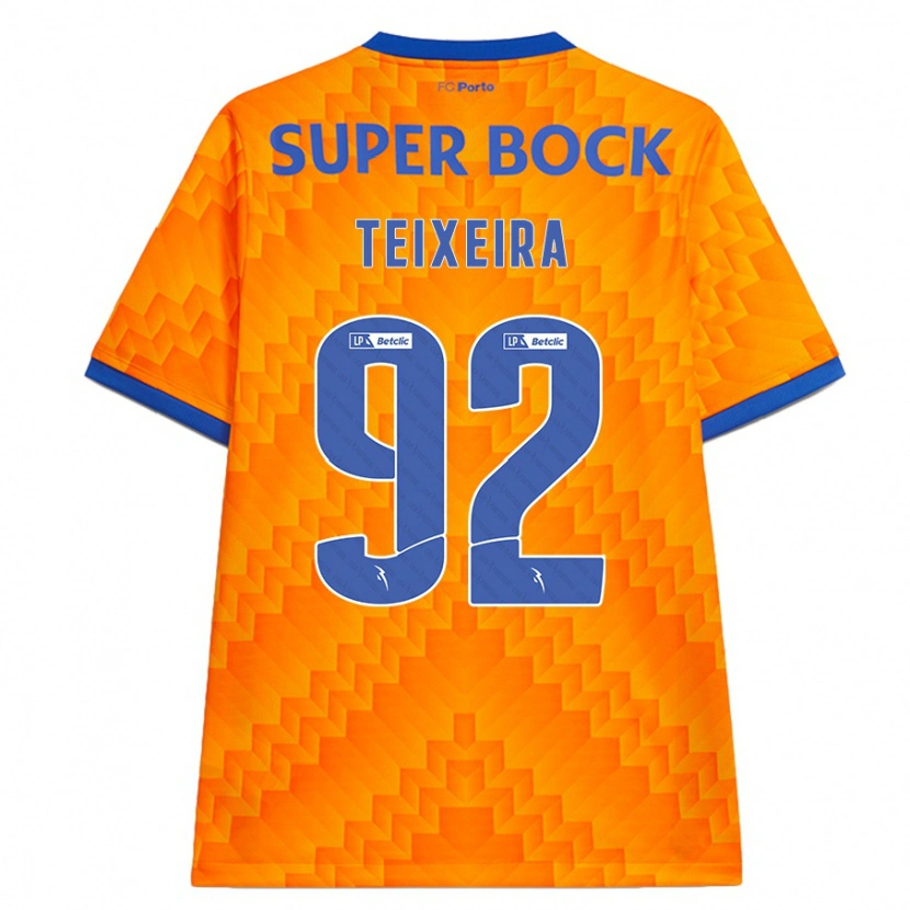 Danxen Pánské João Teixeira #92 Pomerančový Daleko Hráčské Dresy 2024/25 Dres