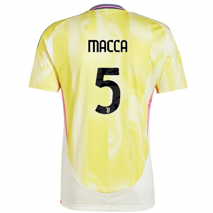 Danxen Pánské Federico Macca #5 Solární Žlutá Daleko Hráčské Dresy 2024/25 Dres