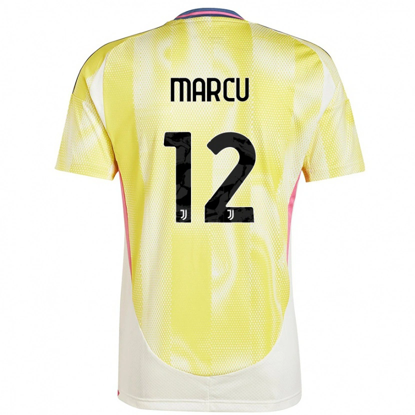 Danxen Pánské Alessio Marcu #12 Solární Žlutá Daleko Hráčské Dresy 2024/25 Dres