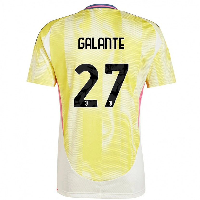Danxen Pánské Tommaso Galante #27 Solární Žlutá Daleko Hráčské Dresy 2024/25 Dres
