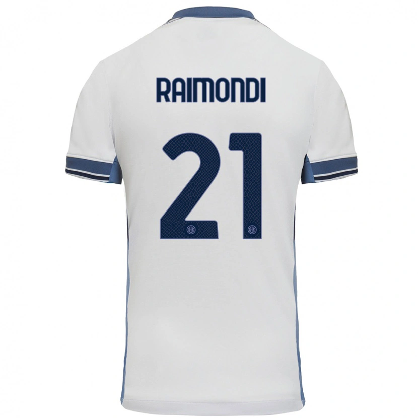 Danxen Pánské Paolo Raimondi #21 Bílá Šedá Daleko Hráčské Dresy 2024/25 Dres