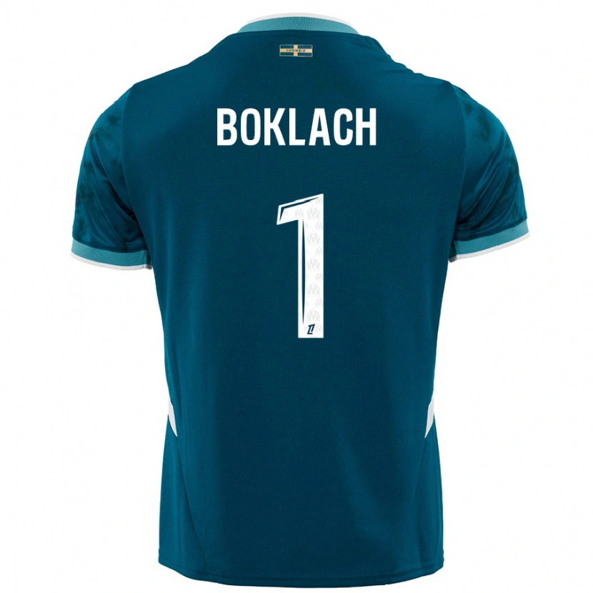 Danxen Pánské Kateryna Boklach #1 Tyrkysově Modré Daleko Hráčské Dresy 2024/25 Dres