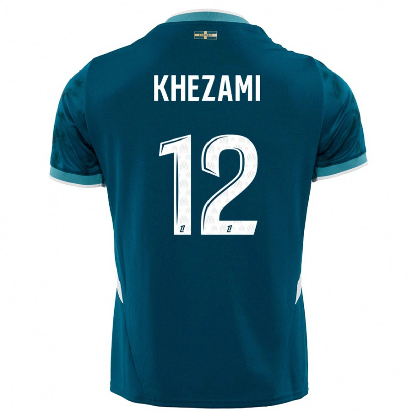 Danxen Pánské Roselène Khezami #12 Tyrkysově Modré Daleko Hráčské Dresy 2024/25 Dres