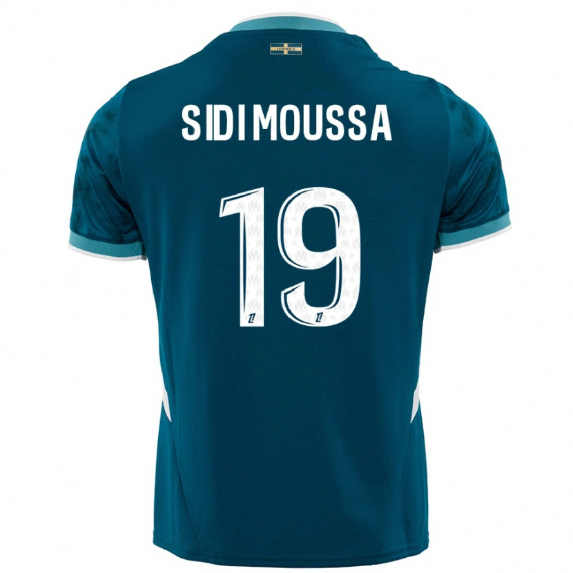Danxen Pánské Salima Sidi Moussa #19 Tyrkysově Modré Daleko Hráčské Dresy 2024/25 Dres