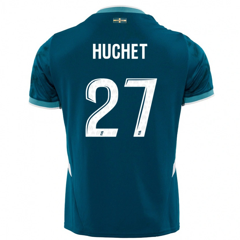 Danxen Pánské Sarah Huchet #27 Tyrkysově Modré Daleko Hráčské Dresy 2024/25 Dres