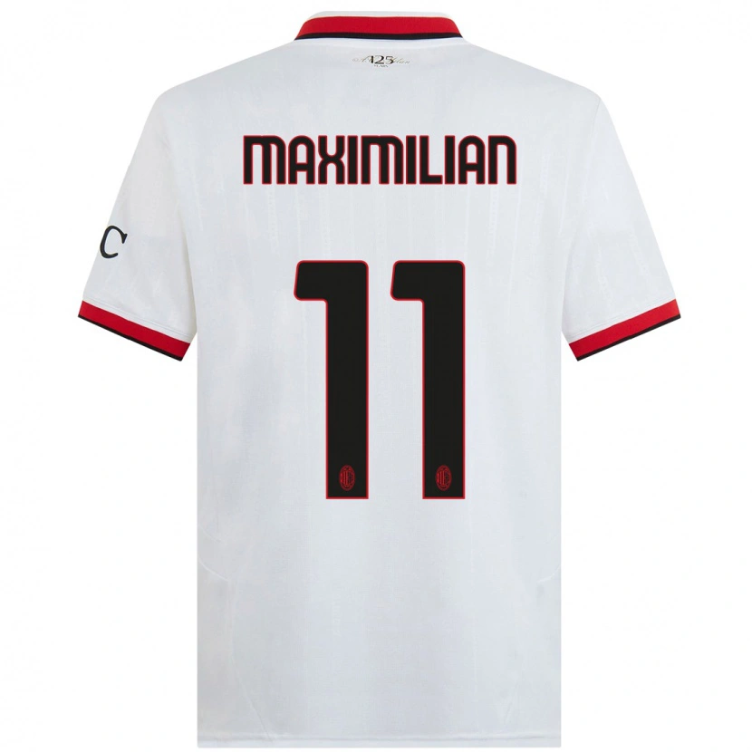 Danxen Pánské Maximilian Ibrahimović #11 Bílá Černá Červená Daleko Hráčské Dresy 2024/25 Dres