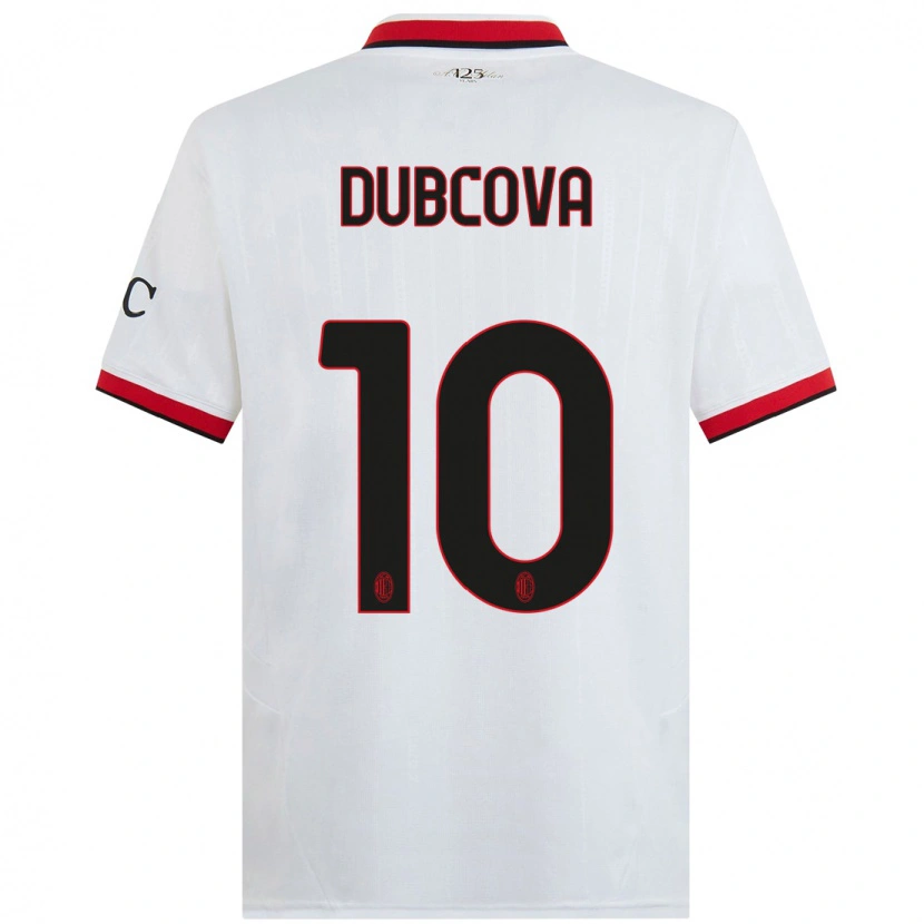 Danxen Pánské Kamila Dubcova #10 Bílá Černá Červená Daleko Hráčské Dresy 2024/25 Dres