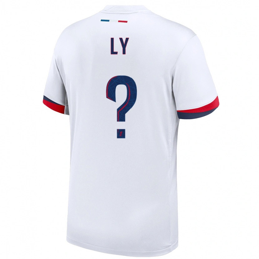 Danxen Pánské Elijah Ly #0 Bílá Modrá Červená Daleko Hráčské Dresy 2024/25 Dres