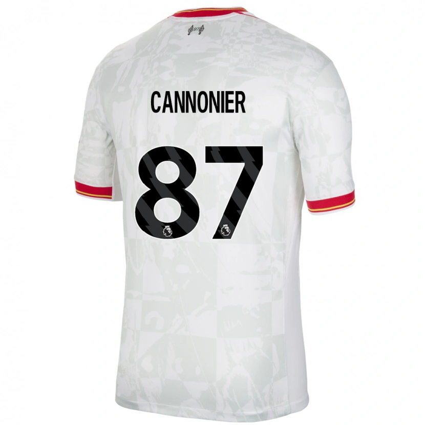 Danxen Pánské Oakley Cannonier #87 Bílá Červená Černá Třetí Hráčské Dresy 2024/25 Dres