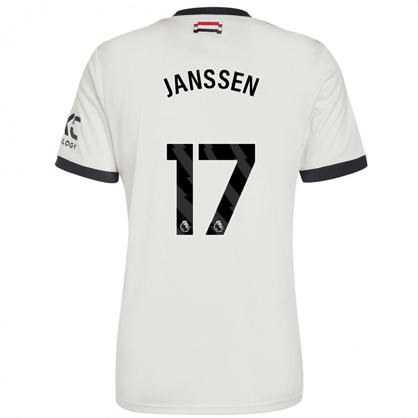 Danxen Pánské Dominique Janssen #17 Off White Třetí Hráčské Dresy 2024/25 Dres