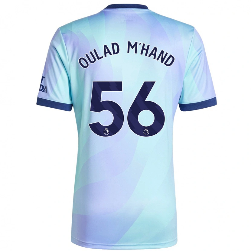 Danxen Pánské Salah-Eddine Oulad M'hand #56 Aqua Třetí Hráčské Dresy 2024/25 Dres