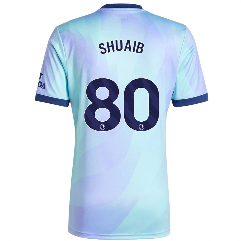Danxen Pánské Zac Shuaib #80 Aqua Třetí Hráčské Dresy 2024/25 Dres