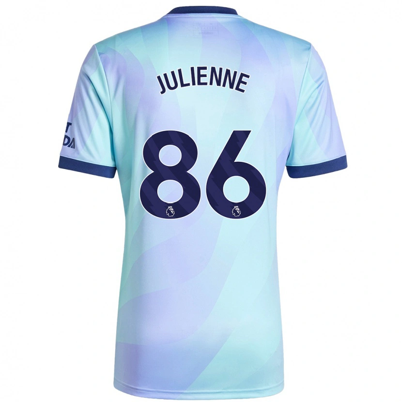 Danxen Pánské Theo Julienne #86 Aqua Třetí Hráčské Dresy 2024/25 Dres