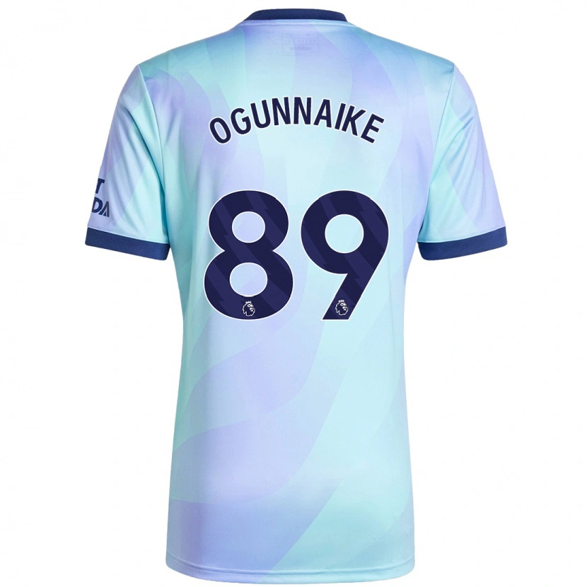 Danxen Pánské Josh Ogunnaike #89 Aqua Třetí Hráčské Dresy 2024/25 Dres