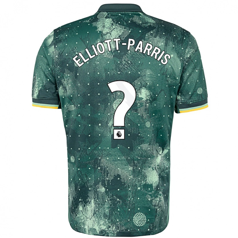 Danxen Pánské Reiss Elliott-Parris #0 Zelená Máta Třetí Hráčské Dresy 2024/25 Dres