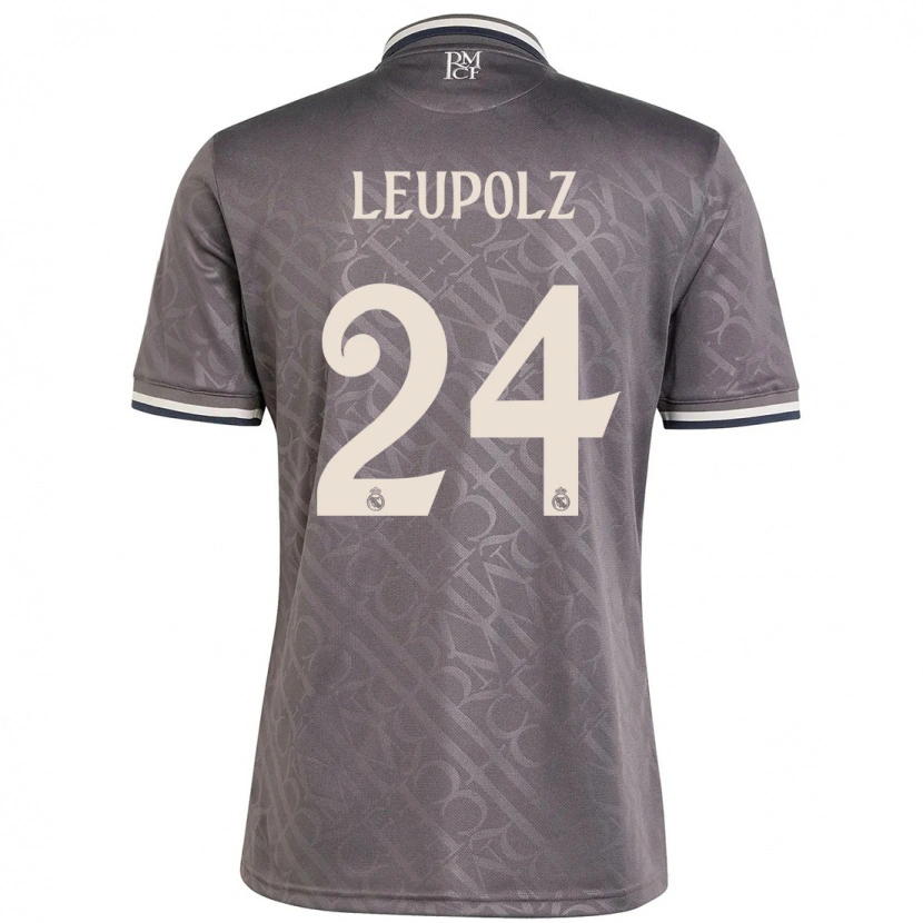 Danxen Pánské Melanie Leupolz #24 Dřevěné Uhlí Třetí Hráčské Dresy 2024/25 Dres