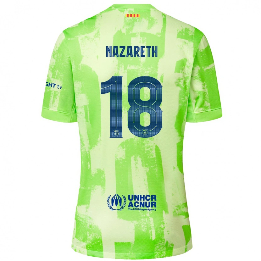 Danxen Pánské Kika Nazareth #18 Vápno Třetí Hráčské Dresy 2024/25 Dres