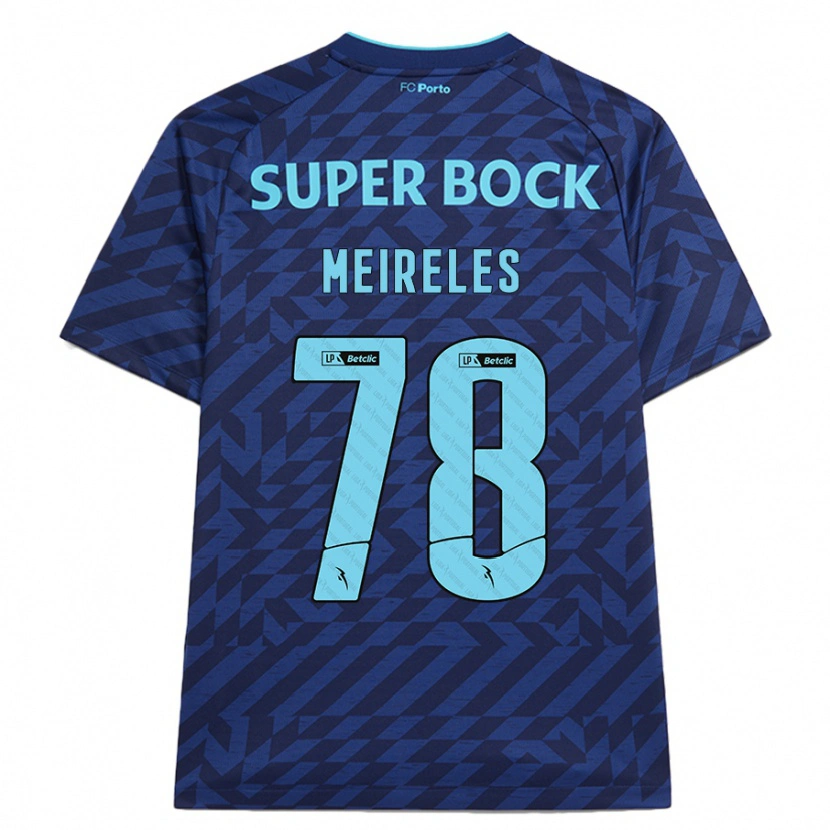 Danxen Pánské Jorge Meireles #78 Námořnická Modř Třetí Hráčské Dresy 2024/25 Dres