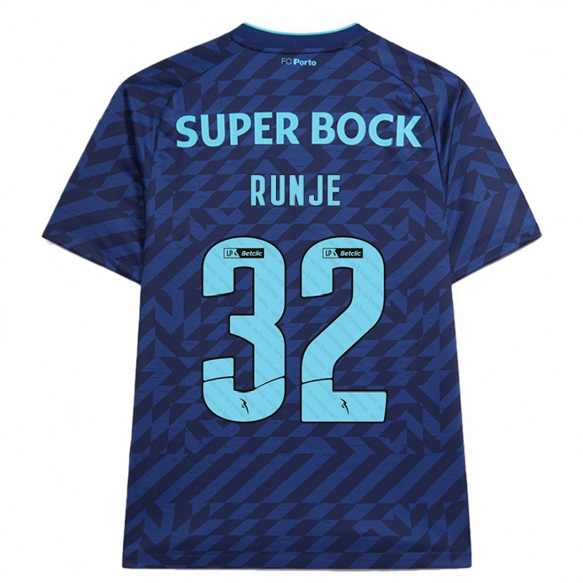 Danxen Pánské Roko Runje #32 Námořnická Modř Třetí Hráčské Dresy 2024/25 Dres