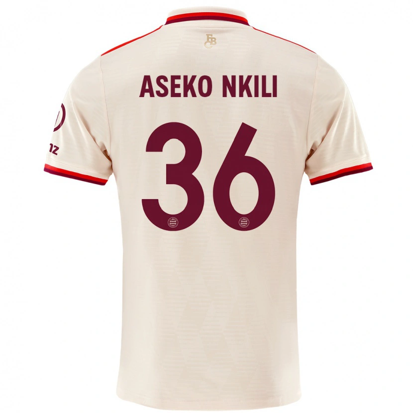 Danxen Pánské Noël Aséko Nkili #36 Prádlo Třetí Hráčské Dresy 2024/25 Dres