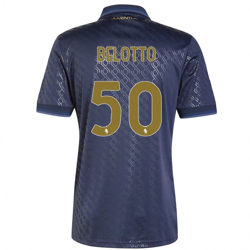 Danxen Pánské Soledad Belotto #50 Námořnická Modř Třetí Hráčské Dresy 2024/25 Dres