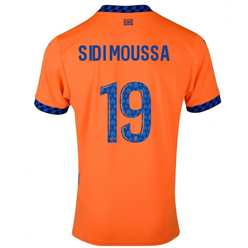 Danxen Pánské Salima Sidi Moussa #19 Oranžová Tmavě Modrá Třetí Hráčské Dresy 2024/25 Dres