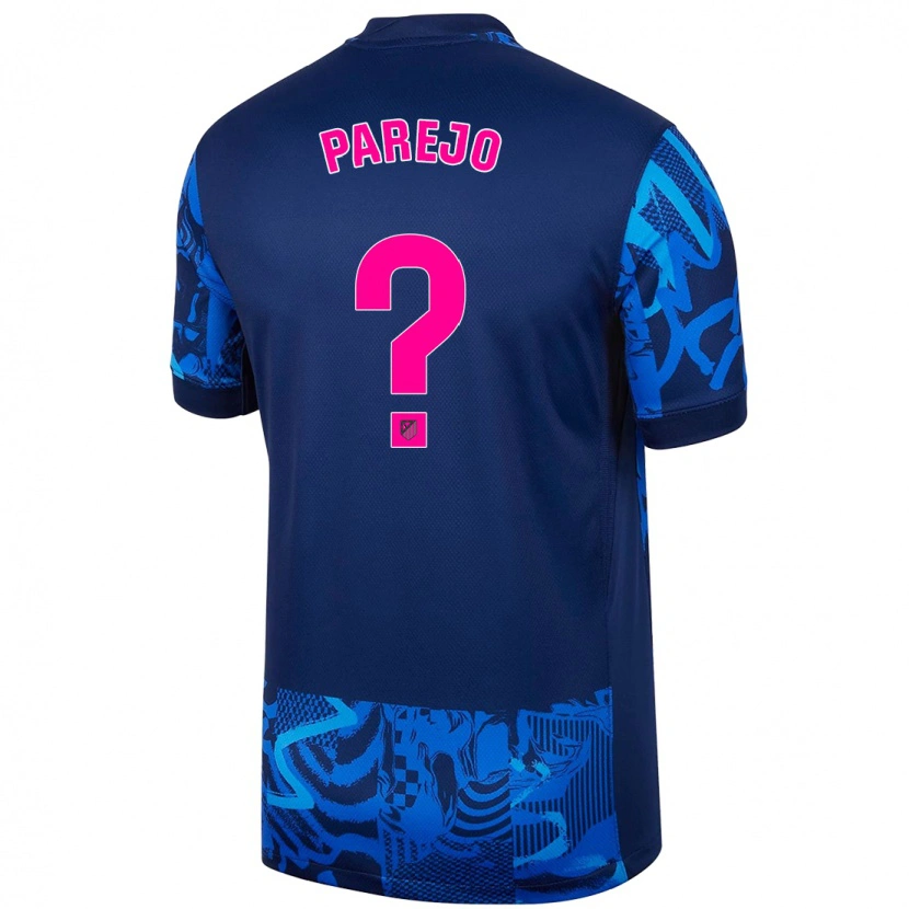 Danxen Pánské Óscar Parejo #0 Královská Modrá Třetí Hráčské Dresy 2024/25 Dres