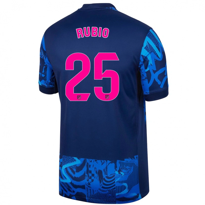 Danxen Pánské Daniel Rubio #25 Královská Modrá Třetí Hráčské Dresy 2024/25 Dres