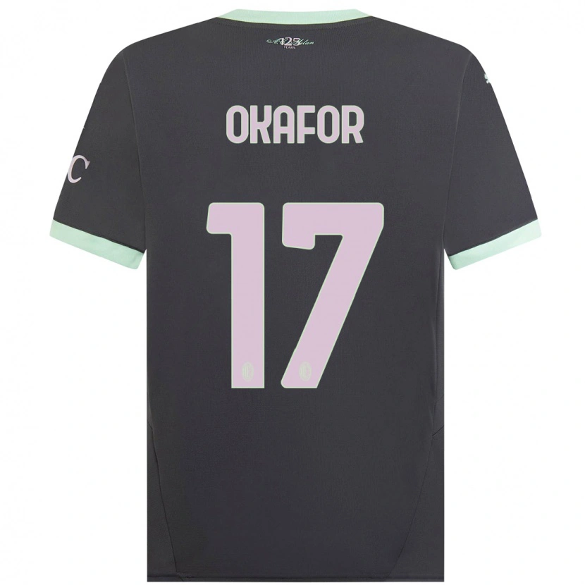 Danxen Pánské Noah Okafor #17 Šedá Třetí Hráčské Dresy 2024/25 Dres