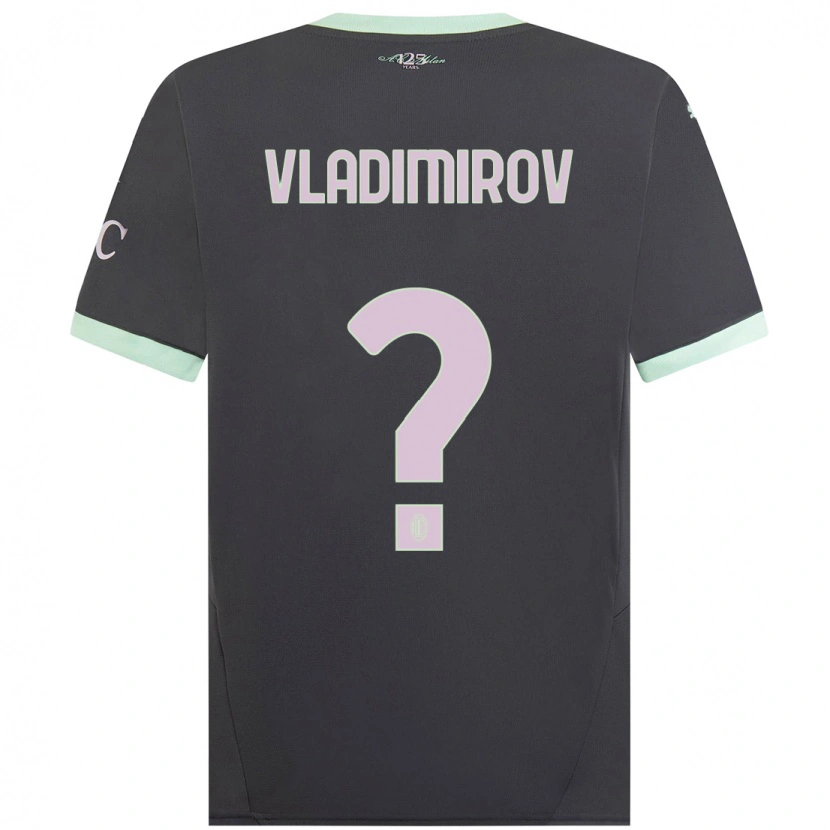 Danxen Pánské Valeri Vladimirov #0 Šedá Třetí Hráčské Dresy 2024/25 Dres